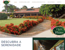 Tablet Screenshot of hotelpousadachaledasflores.com.br